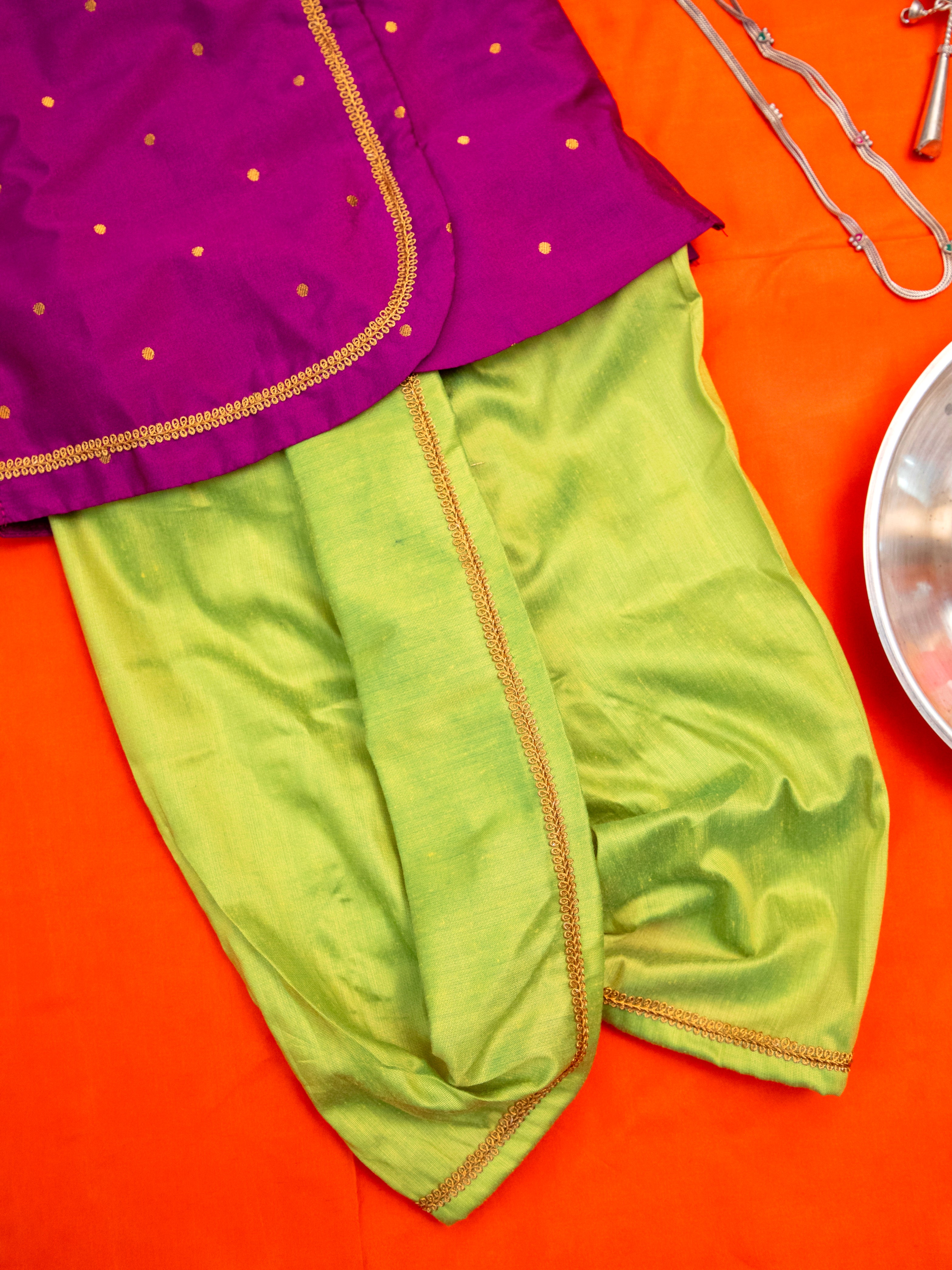 Traditional dress for Noolukettu Ceremony,Pachavi Puja,cradle ceremony,Rice Ceremony,Chatti Puja etc.Apt gifting idea