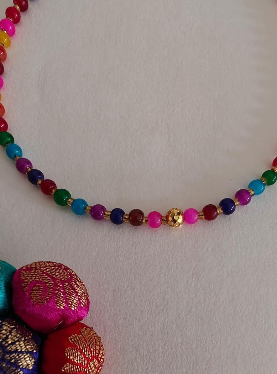 Accessories gifts fancy traditional ethnic for kids trendy handmade fabric accessories brocade handcrafted matching assorted mix n match pearl multicolour metal golden party wear beaded glass beads trendy gold plated earrings pendant