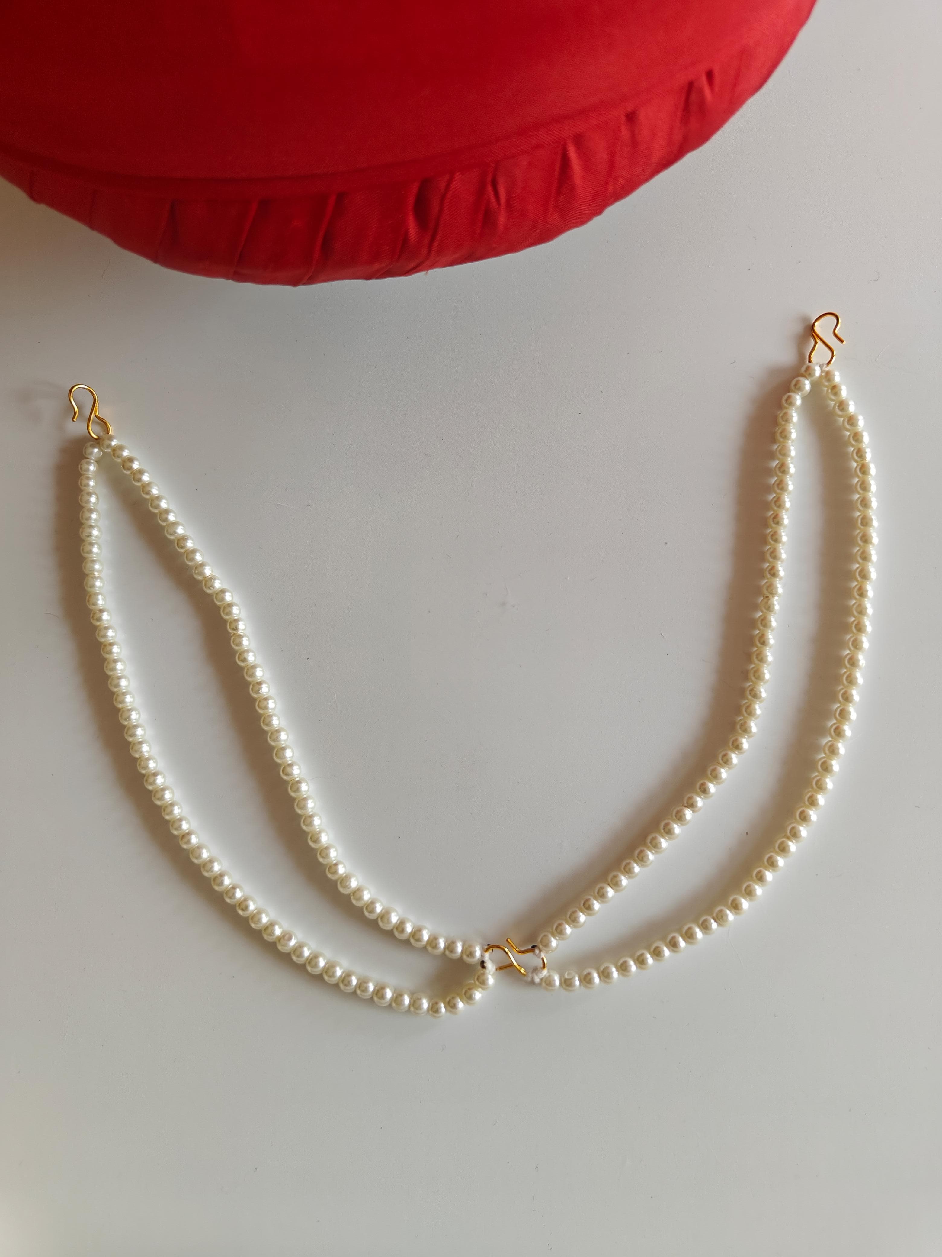 Pearls Maala attachment for Pagadi