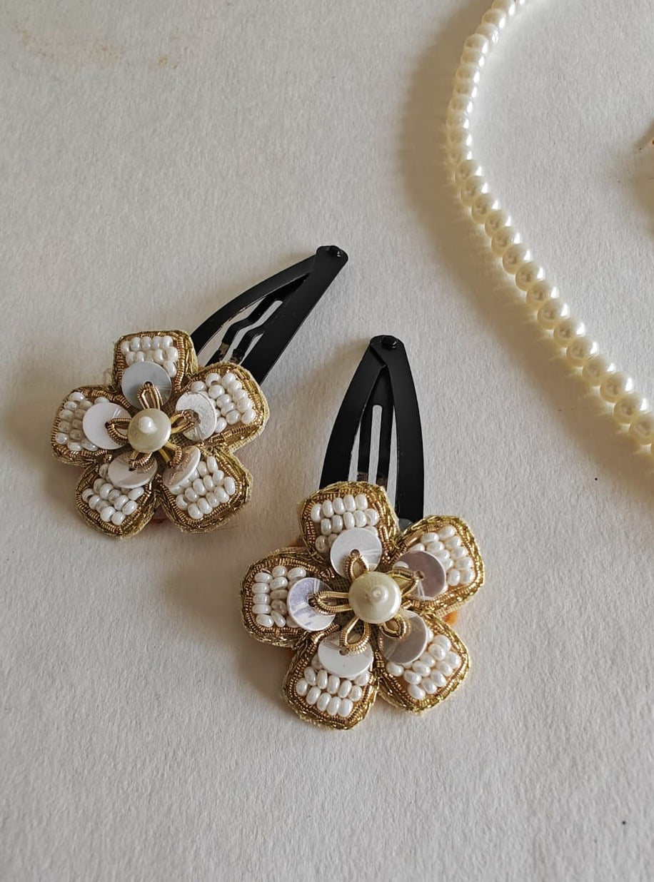 Accessories gifts fancy traditional ethnic for kids trendy handmade fabric accessories brocade handcrafted matching assorted mix n match pearl multicolour metal golden party wear beaded glass beads trendy gold plated earrings pendant