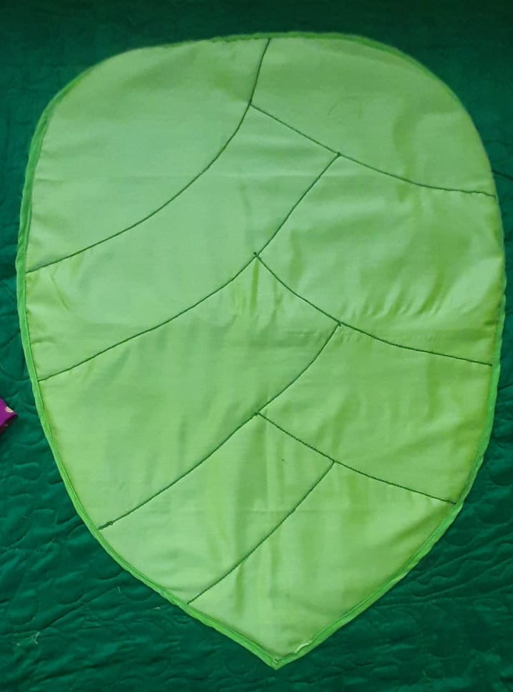 Leaf shaped Cotton silk baby mat for NewbornSilk brocade cotton silk cotton chanderi printed Traditional ethnic Indian new born baby naming ceremony dress naamkaran annaprashan mundan javal namakaran janmashtami rice ceremony ushtavan onam kasau chudakarma Babyboy babygirl bloomer diaper cover bonnet topada head band