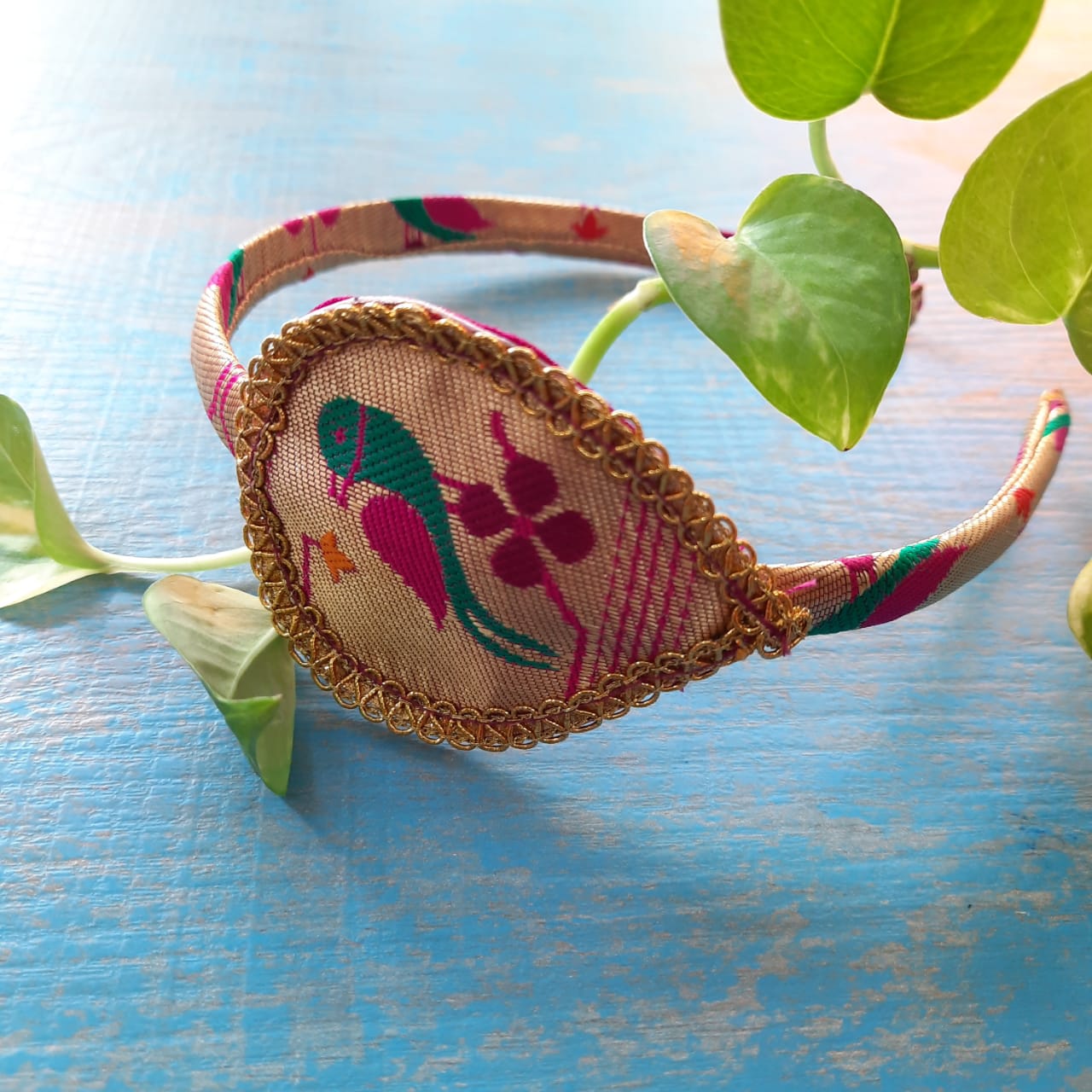 Accessories gifts fancy traditional ethnic hair accessories for kids trendy handmade hair clip fabric hair accessories hair band head band brocade handcrafted hair pin hair accessory tic-tac clips matching assorted mix n match pearl multicolour metal golden bow rubber band