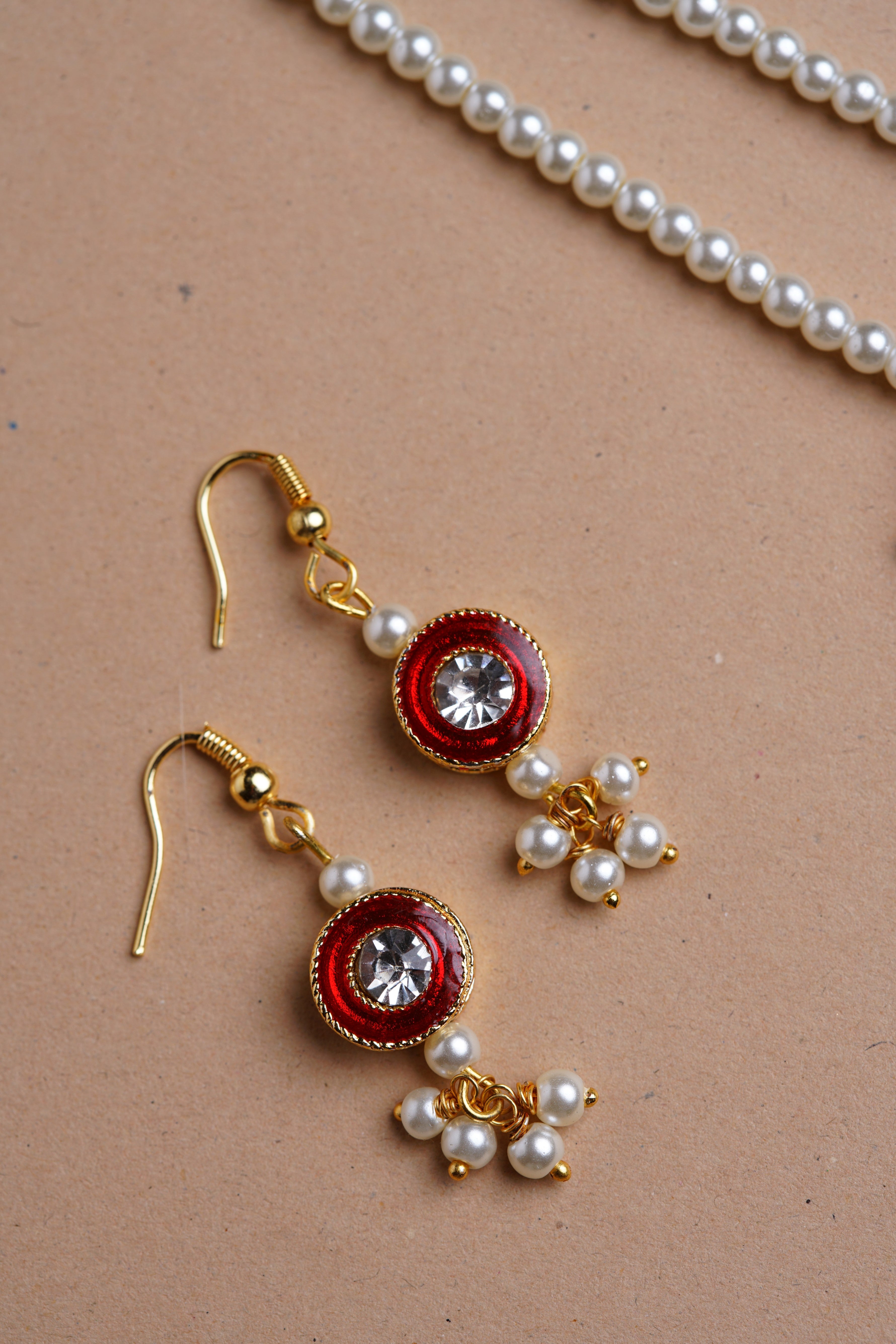 Accessories gifts fancy traditional ethnic for kids trendy handmade fabric accessories brocade handcrafted matching assorted mix n match pearl multicolour metal golden party wear beaded glass beads trendy gold plated earrings pendant