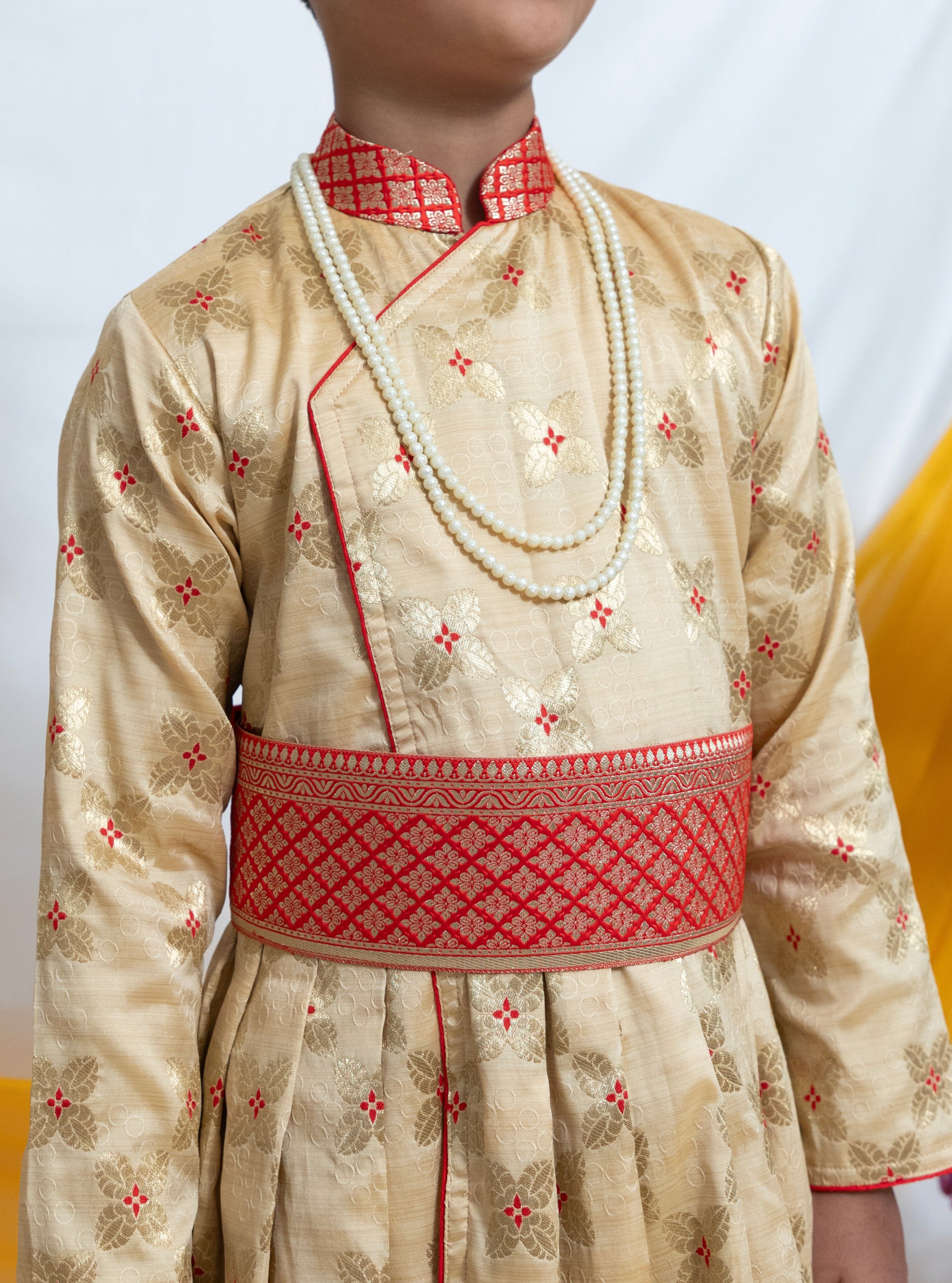 Embroidered Traditional Wedding Sherwani For Groom, Peach at Rs 7000/piece  in Ambala