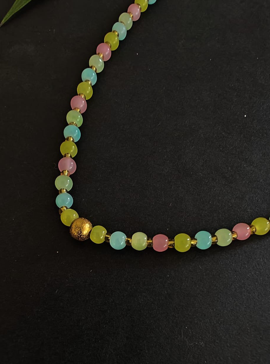 Rainbow Beaded Necklace – DearBritt Jewelry Designs