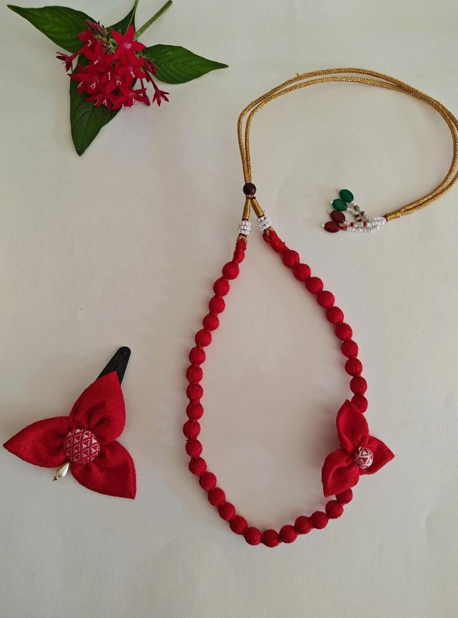 Accessories gifts fancy traditional ethnic for kids trendy handmade fabric accessories brocade handcrafted matching assorted mix n match pearl multicolour metal golden party wear beaded glass beads trendy gold plated earrings pendant    