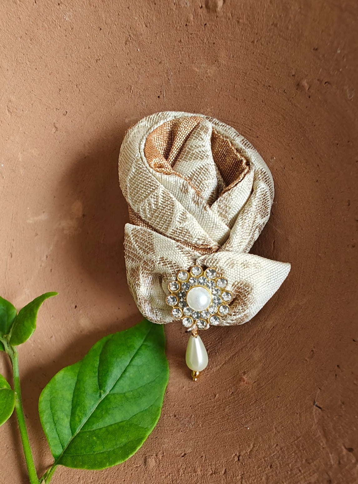 Ivory Rosebud Brooch for boys – Soyara Ethnics Studio