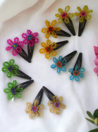 Accessories gifts fancy traditional ethnic hair accessories for kids trendy handmade hairclip fabric hair accessories hair band head band brocade handcrafted hair pin hair accessory tic-tac clips matching assorted mix n match pearl multicolour metal golden bow rubber band      