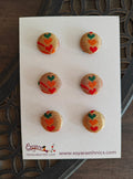 Paithani Fabric buttons/embellishments/adornments - Set Paithani Fabric buttons add a touch of elegance to any attire, whether it's traditional or contemporary !! Set consist of 6 ready to use buttons !