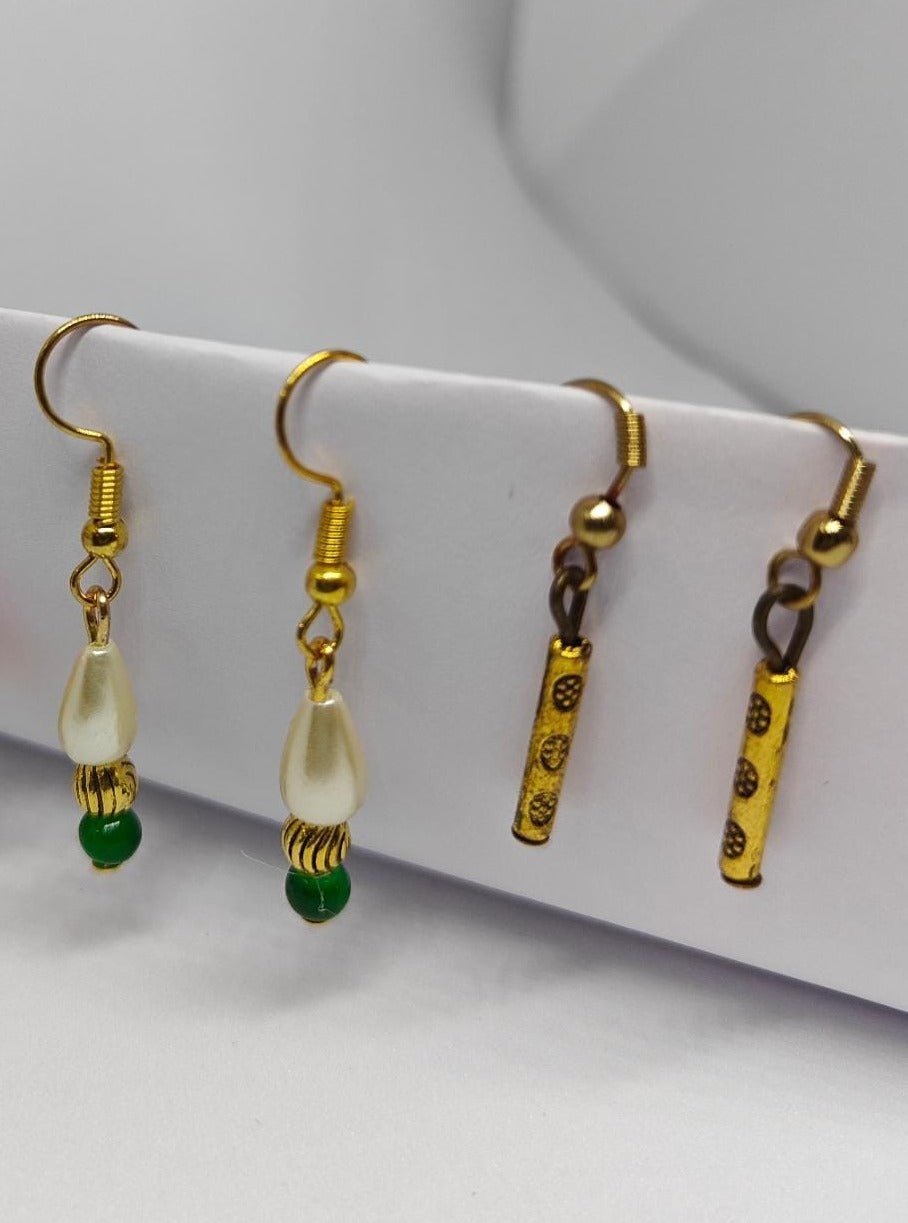Buy Rough Gemstone Gold Plated Handmade Stud Earrings Online on Brown  Living | Womens Earrings