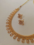 Kundan studded choker with matching earrings for Girls.Adorn your princess with head to toe premium quality handcrafted accessories made from allergy free, best quality materials.