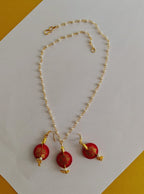 Accessories gifts fancy traditional ethnic for kids trendy handmade fabric accessories brocade handcrafted matching assorted mix n match pearl multicolour metal golden party wear beaded glass beads trendy gold plated earrings pendant    