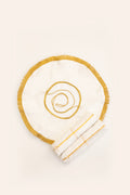 Fancy Bhikshawal Combo for Batu includes one fancy lace Jholi and two cotton soft gamcha/towels