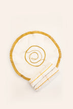 Fancy Bhikshawal Combo for Batu includes one fancy lace Jholi and two cotton soft gamcha/towels