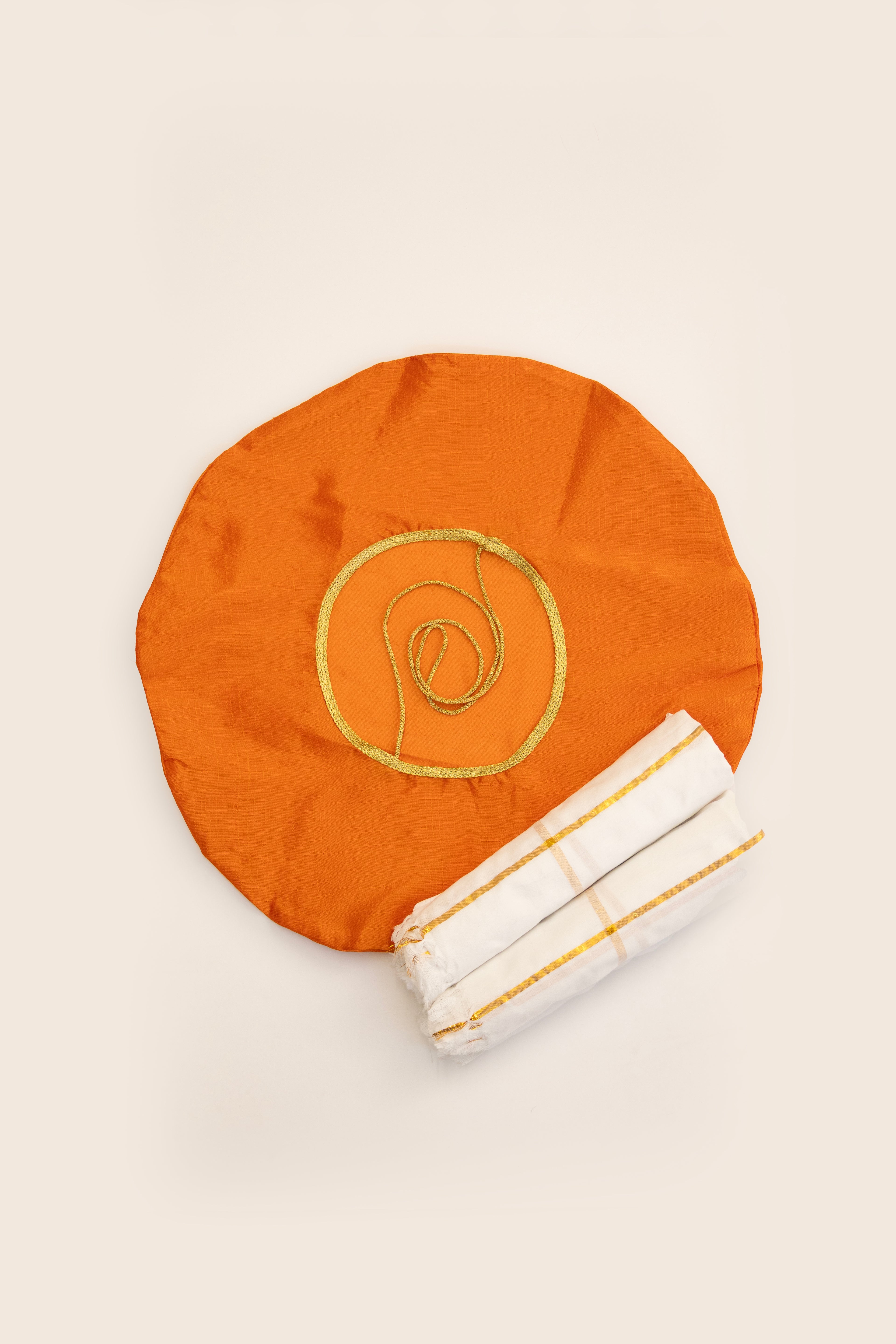 Basic Bhikshawal Combo for Batu includes one Jholi and two cotton soft gamcha/towels