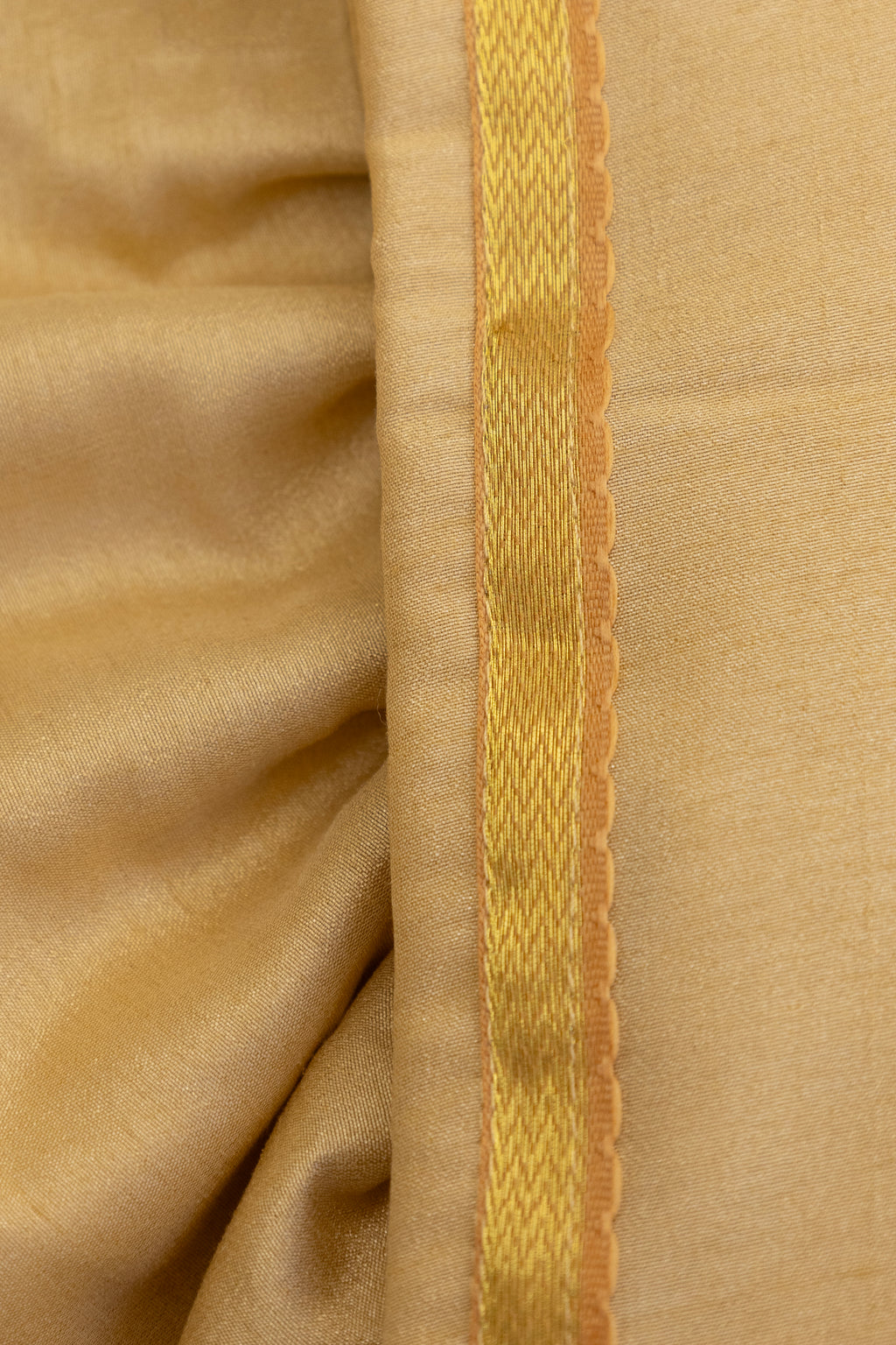 Golden Crepe Silk Dhoti with Golden Border for Boys