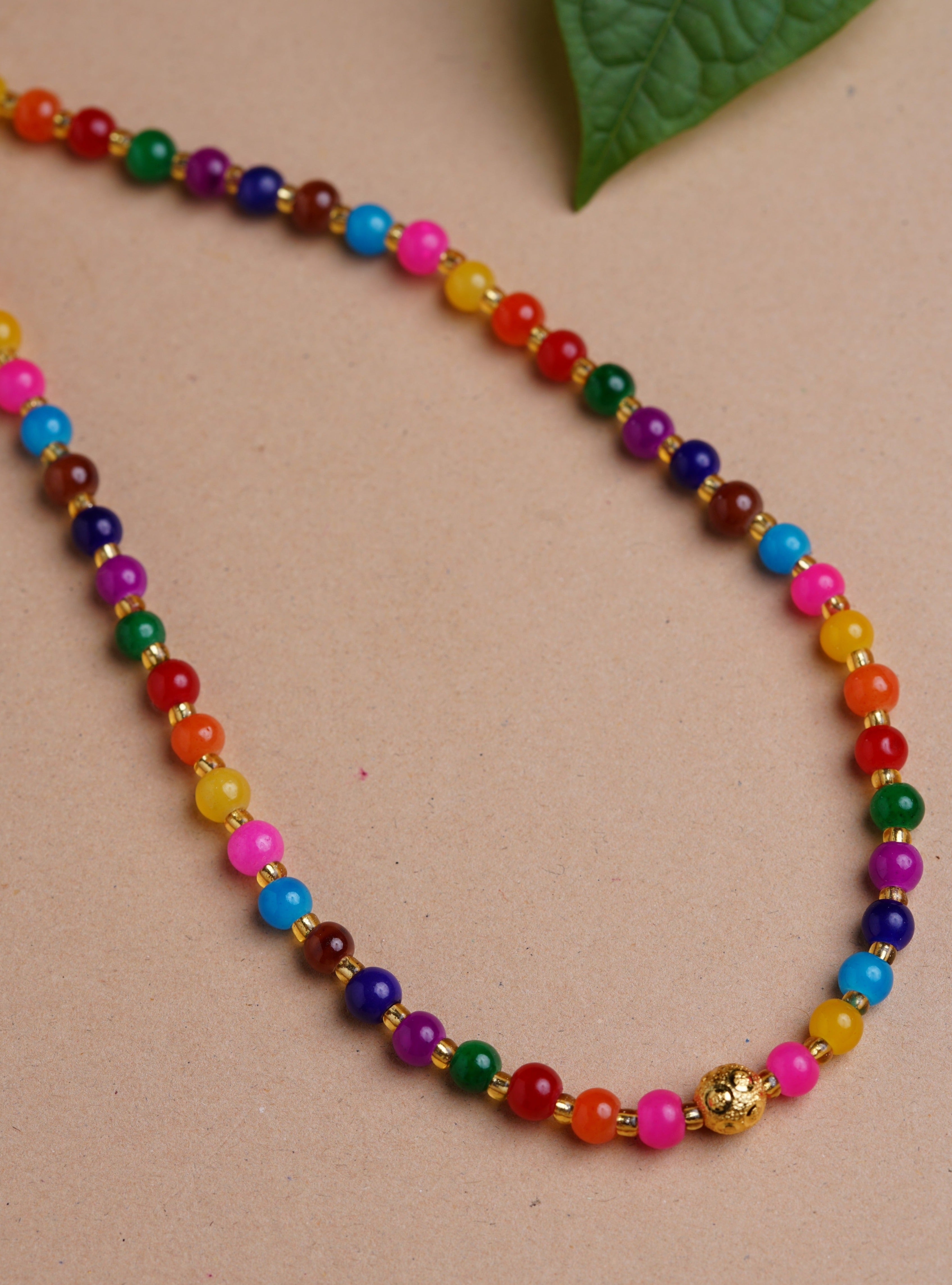 Delicious Multicolored Gemstone Chain Rose Coral Necklace – Deara Fashion  Accessories