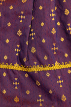 Newborn Unisex Magenta Brocade Silk Traditional Kunchi