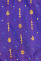Newborn Unisex Purple Brocade Silk Traditional Kunchi