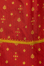 Newborn Unisex Maroon Brocade Silk Traditional Kunchi