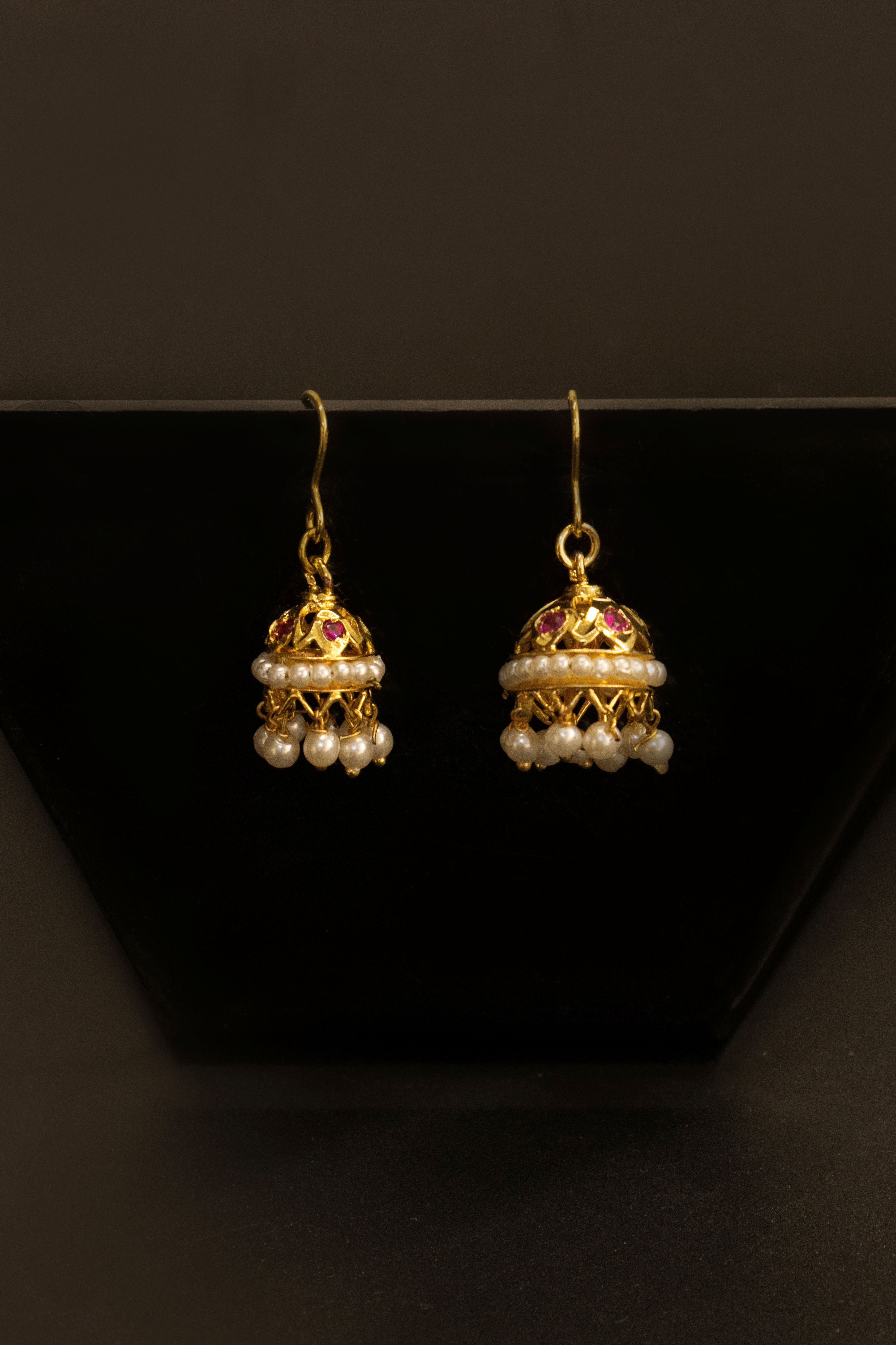 Pearls Jhumka - Small
