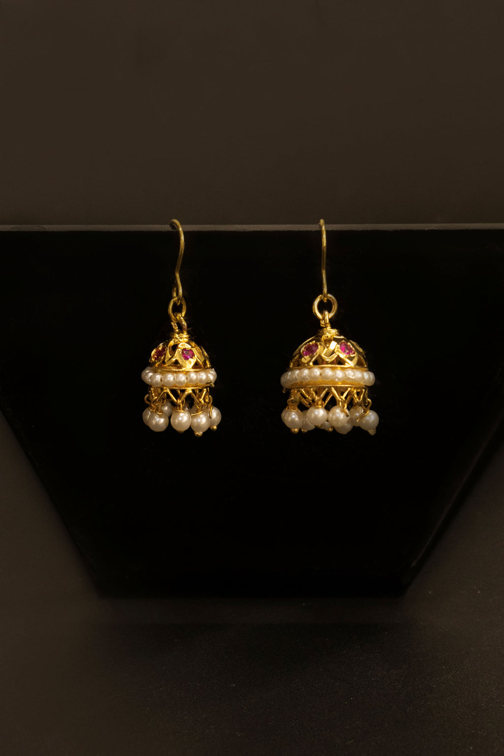 Pearls Jhumka - Medium