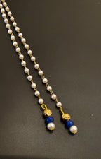 Pearls Mundavalya with Golden Finding and Colorful Glass Bead for Batu / Groom