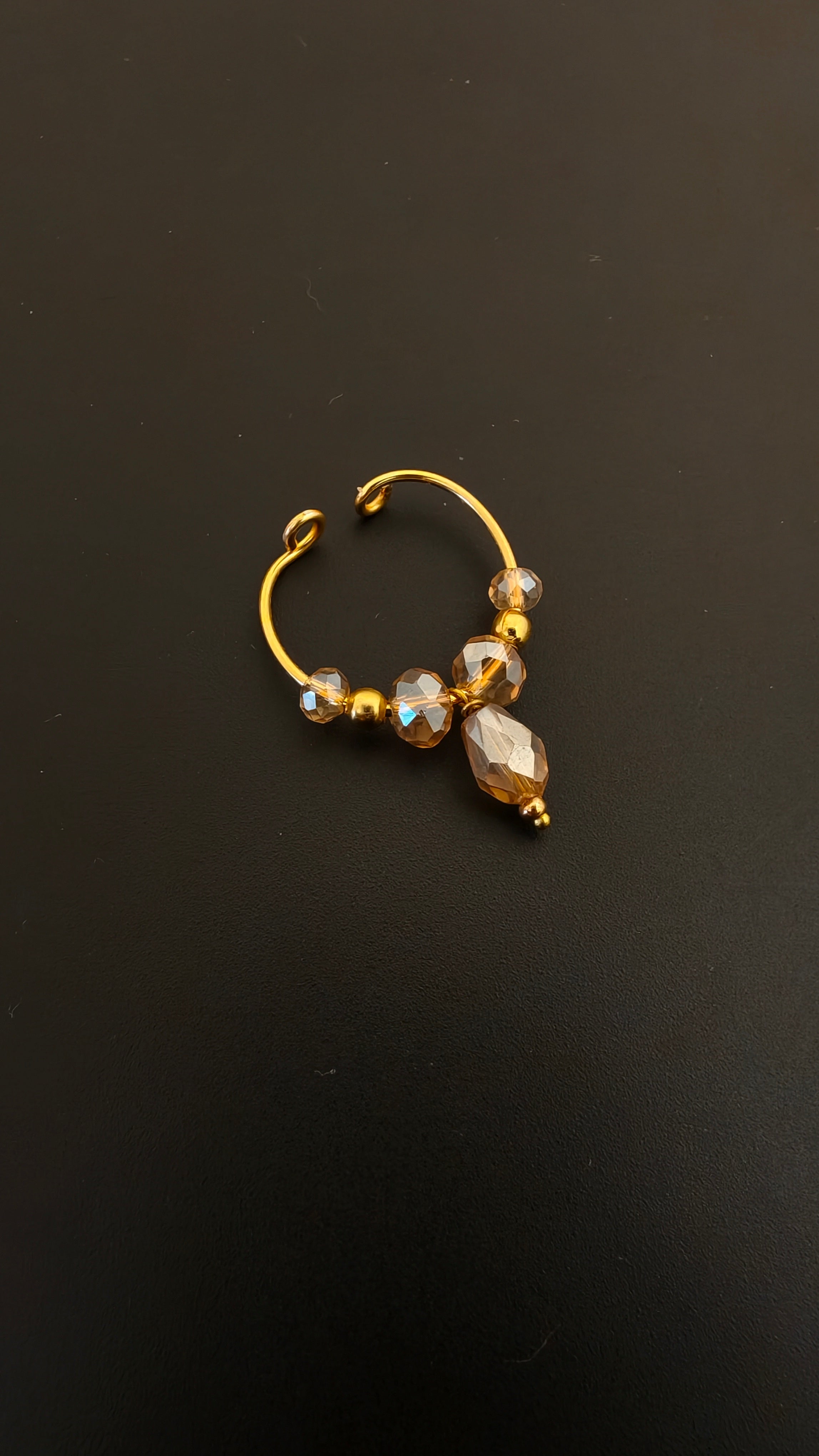 Golden crystal beads Bhikbali for Boys