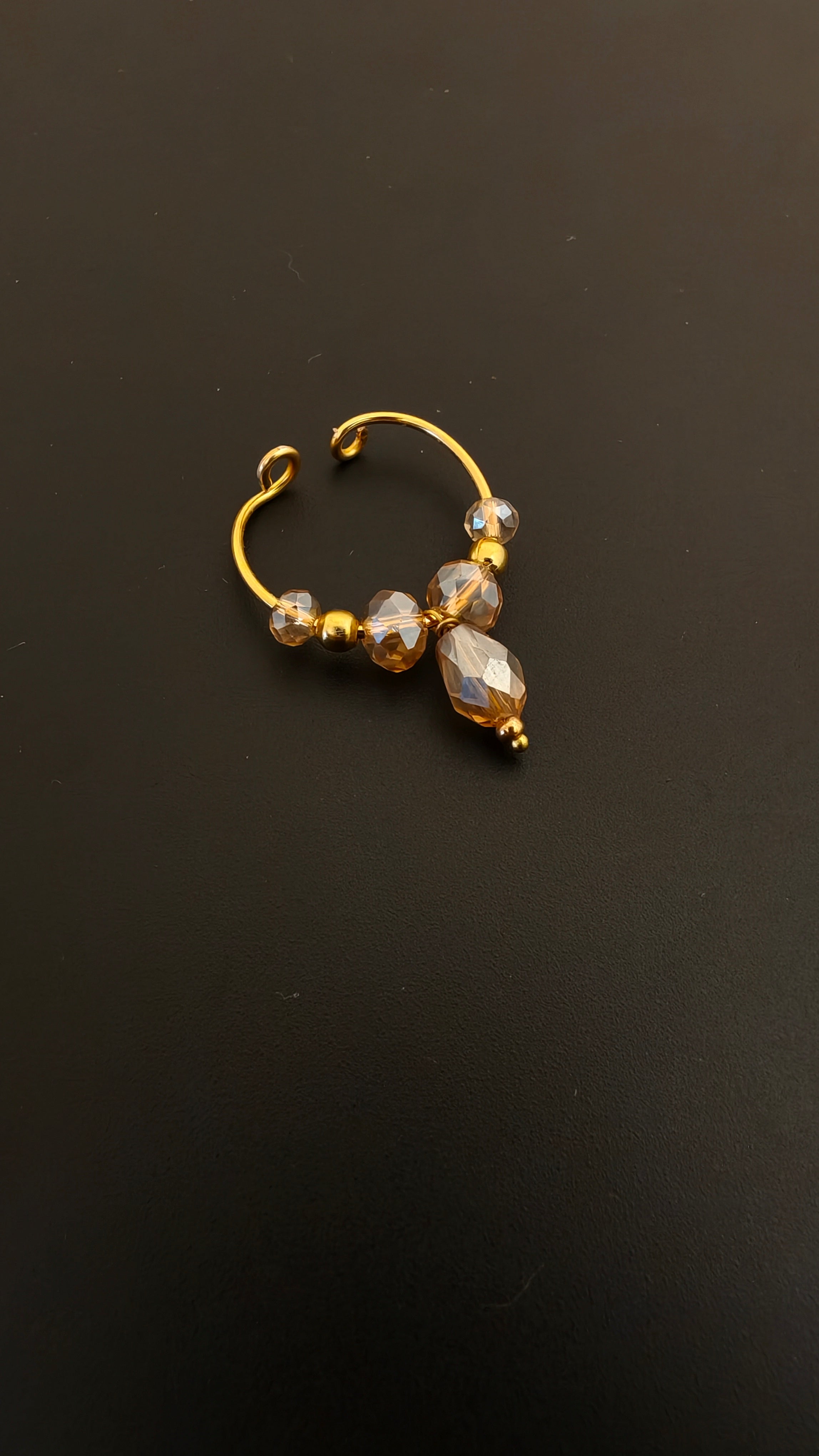 Golden crystal beads Bhikbali for Boys
