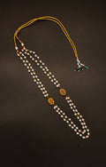 Meenakari Jadau Pendant Double Layer Pearl Kanthi