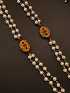 Meenakari Jadau Pendant Double Layer Pearl Kanthi