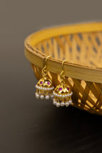 Pearls Jhumka - Medium