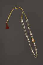 Pearl Double Layer Kanthi with red lotus findings for Batu