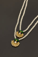 Semi cultured Pearl Double Layer Kanthi with statement Chandrakor findings for Batu