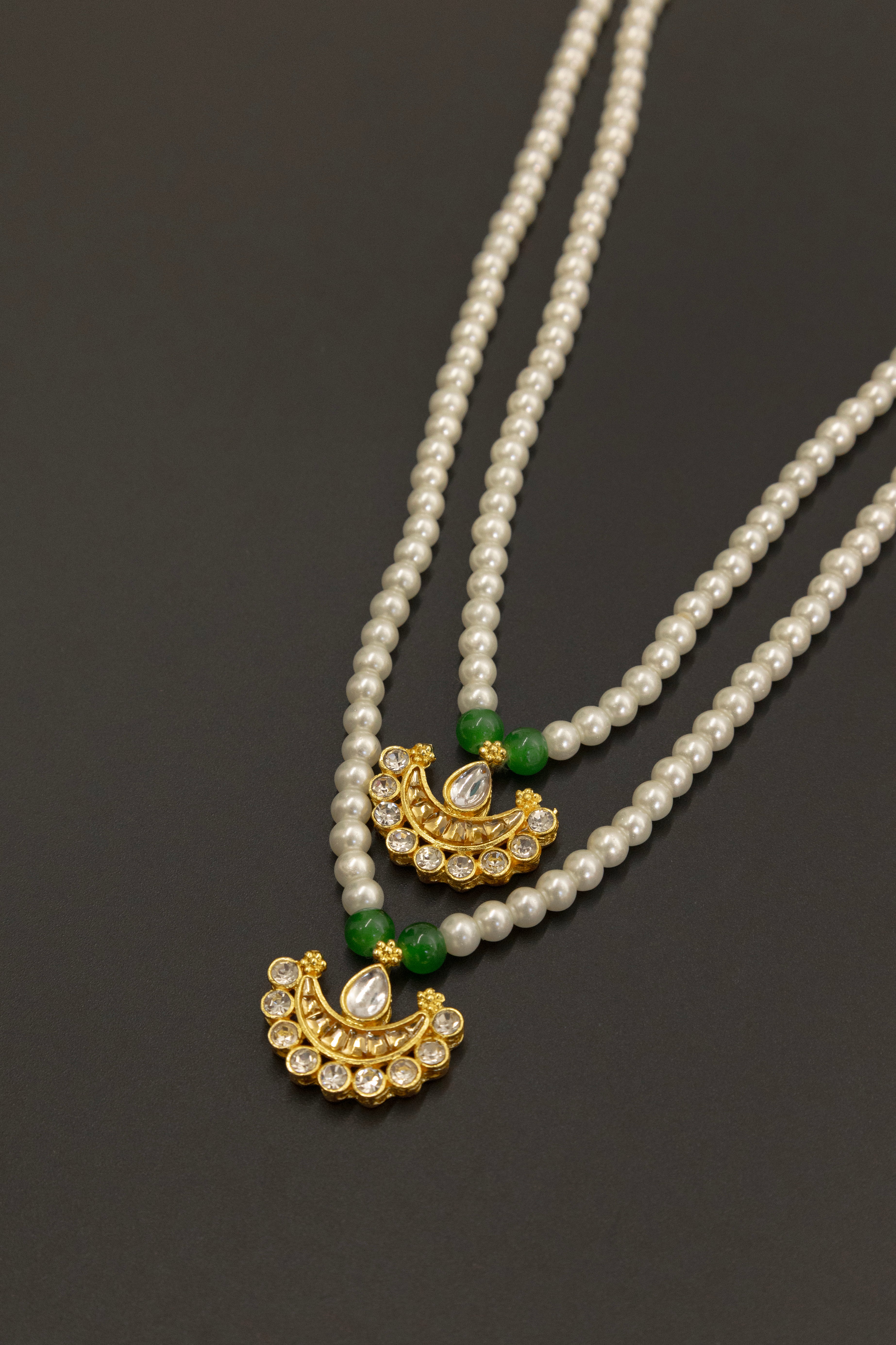 Semi cultured Pearl Double Layer Kanthi with statement Chandrakor findings for Batu