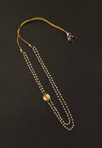 Pearl Double Layer Kanthi with Rajwadi Green and Red pendent Batu