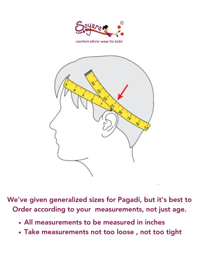 Puneri Pagadi for Batu with Satin Taffeta Square Butta fabric - Aqua Green