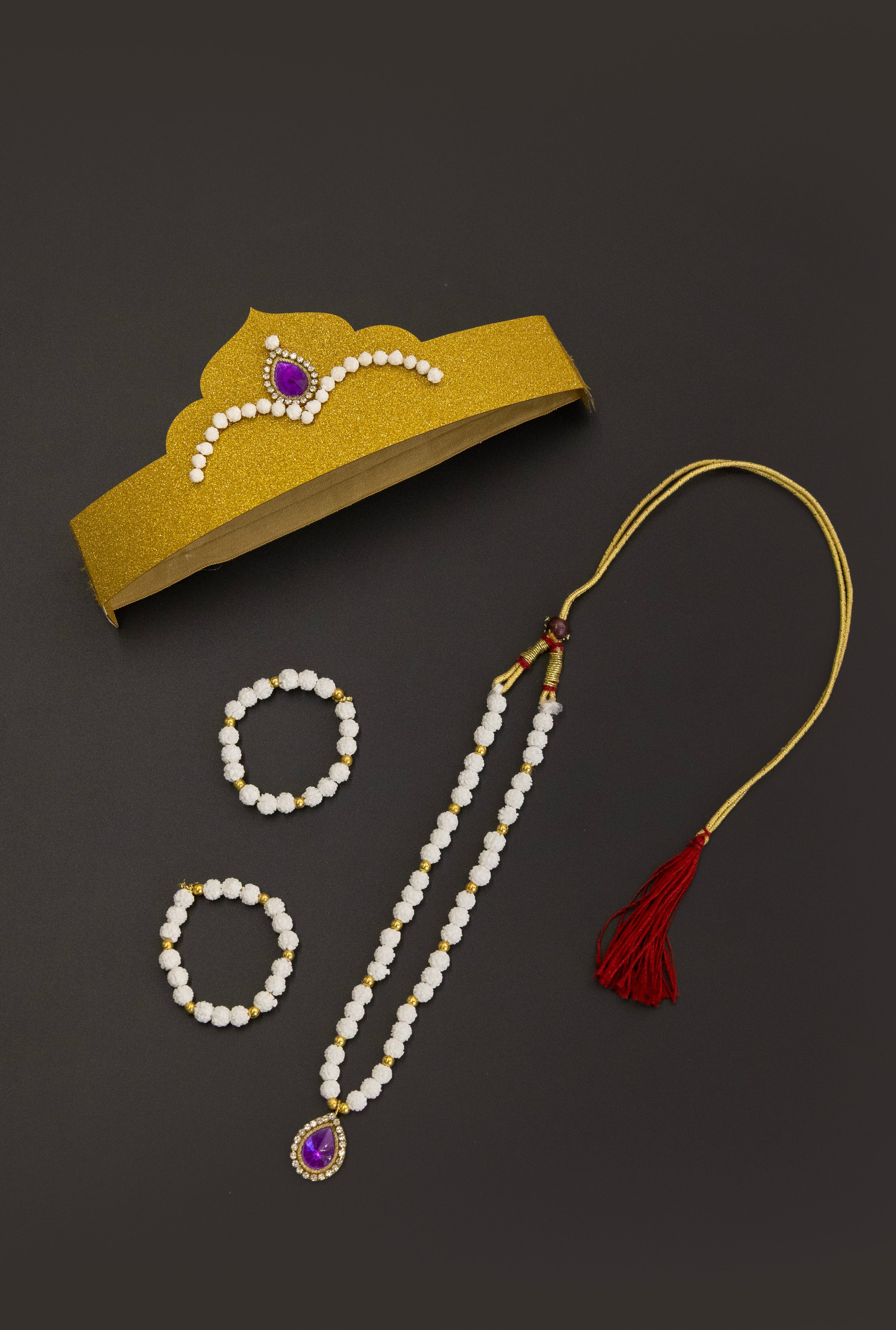 Radha Krishna Purple unisex set for Makar Sankrant Festival