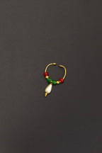 Vratabandha Pearl Accessories Combo With Red-Green Findings