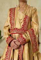 Pearl Double Layer Kanthi with Pearl and Red glass beads findings for Batu
