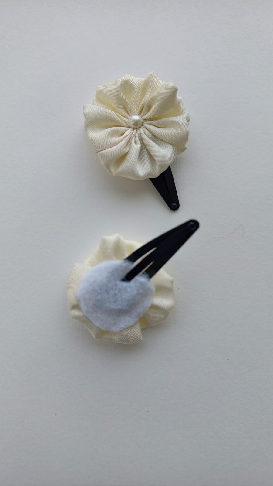 Suman Handcrafted Silk Flower Hair Clips, Set Of 2