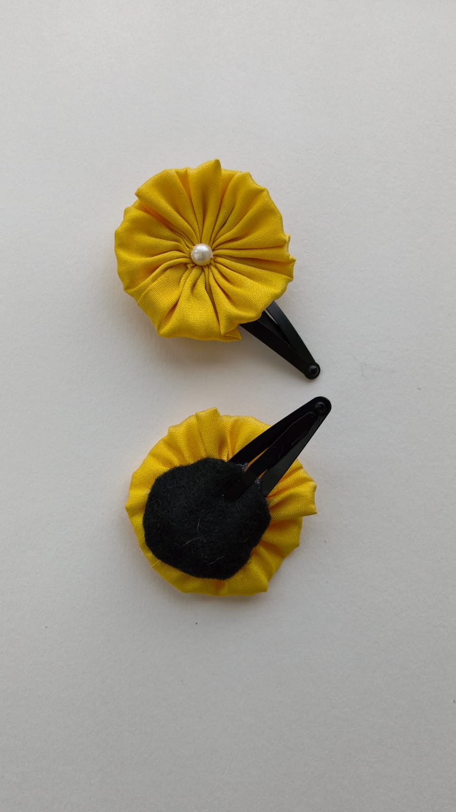 Suman Handcrafted Silk Flower Hair Clips, Set Of 2