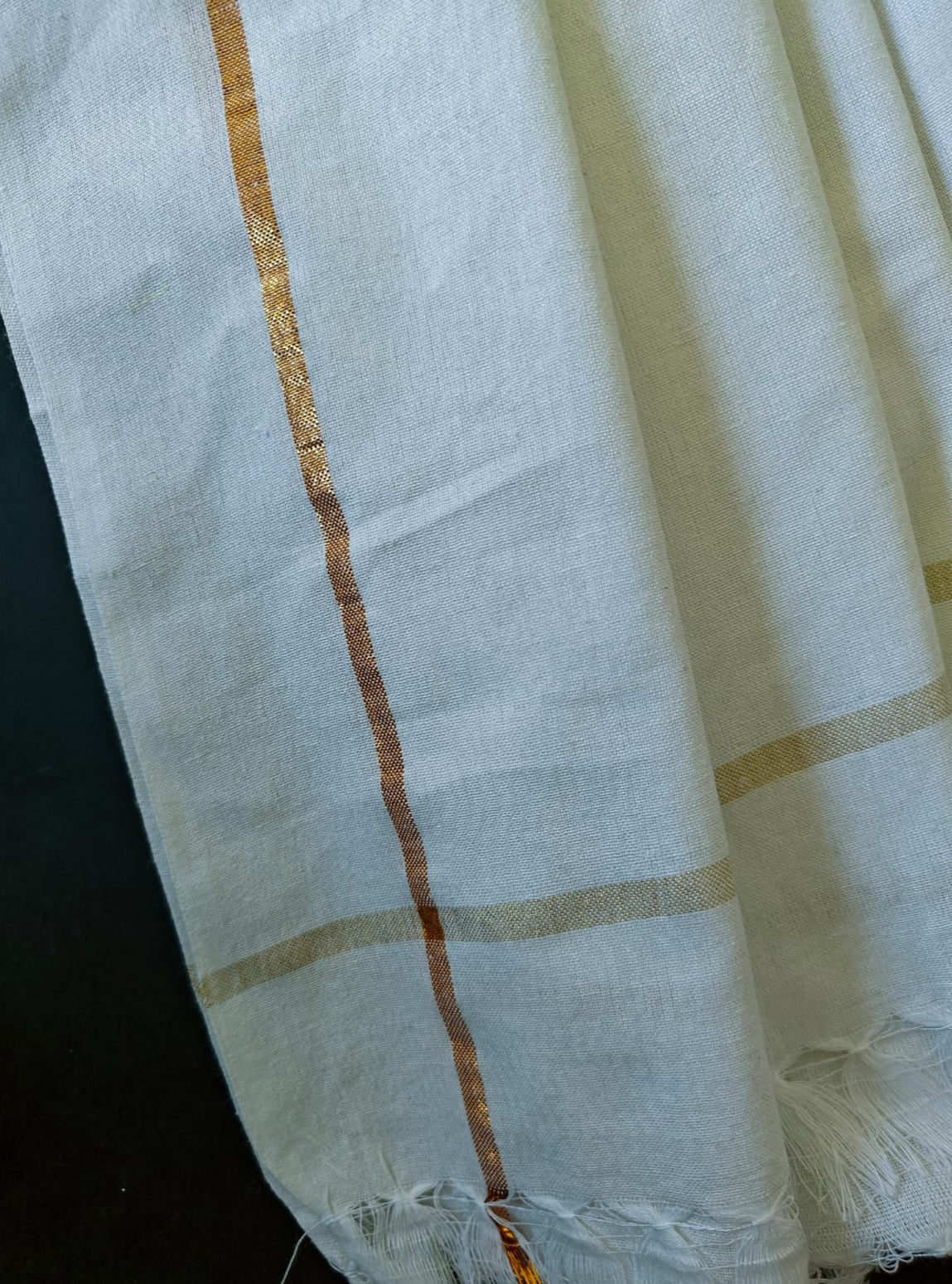 South cotton Gamcha/Towels with small golden border for Batu. Set of 2.Size 30 inches x 60 inches Mundavalya,kanthi,bhikbali,topi,pagdi are boys accessories exclusively designed using Pearls,glass beads,jadau & gold plated findings for Batu,for Upanayan/Vratabandha/munj /thread ceremony.