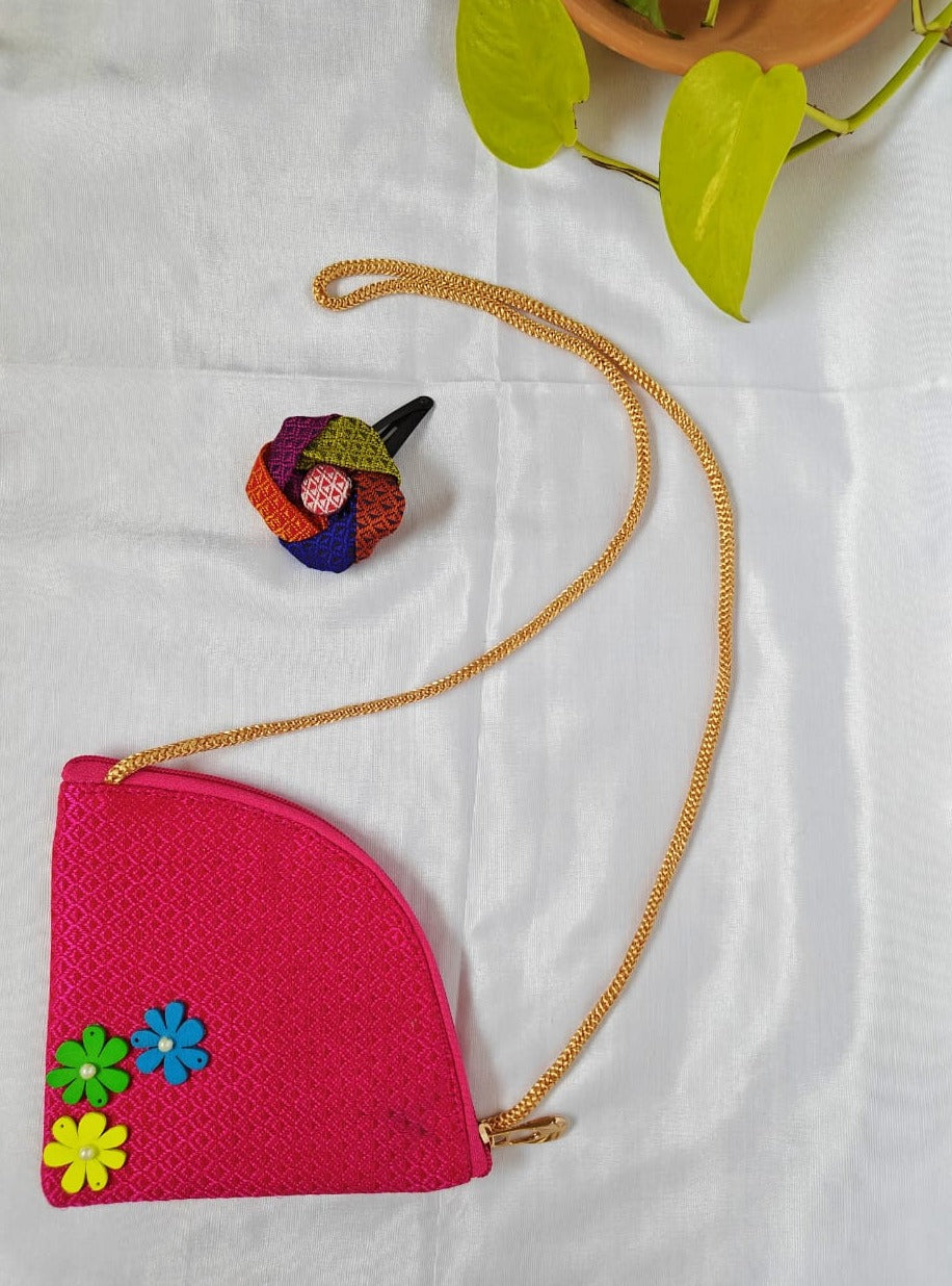 Accessories gifts fancy traditional ethnic hair accessories for kids trendy handmade hair clip fabric hair accessories hair band head band brocade handcrafted hair pin hair accessory tic-tac clips matching assorted mix n match pearl multicolour metal golden bow rubber band  party wear beaded glass beads trendy gold plated earrings pendant cute sling purse hand purse brocade hand embroidery 