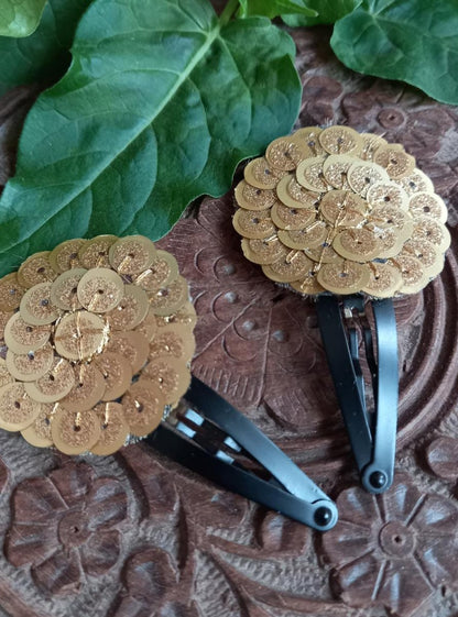 Accessories gifts fancy traditional ethnic hair accessories for kids trendy handmade hair clip fabric hair accessories hair band head band brocade handcrafted hair pin hair accessory tic-tac clips matching assorted mix n match pearl multicolour metal golden bow rubber band      