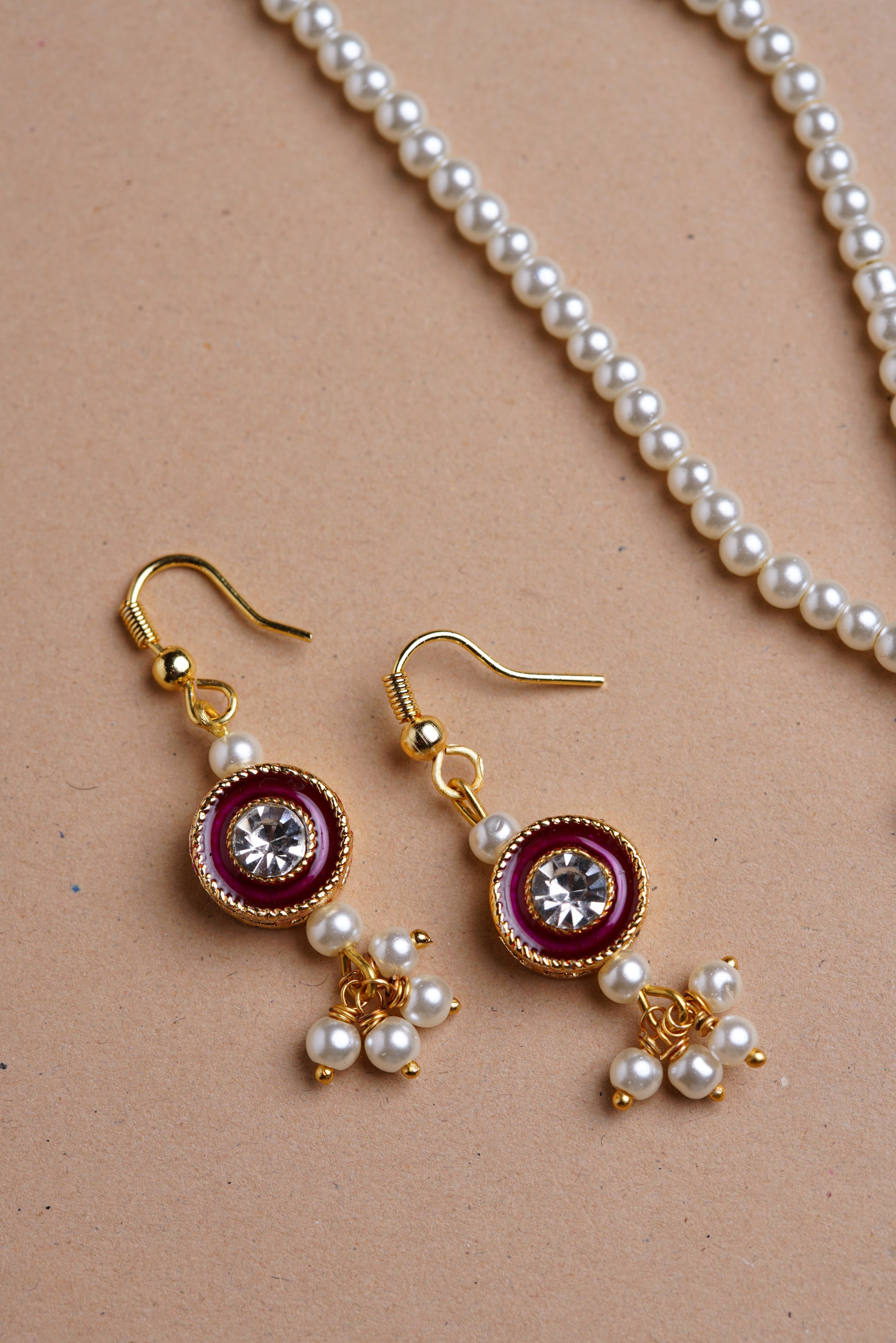 Accessories gifts fancy traditional ethnic for kids trendy handmade fabric accessories brocade handcrafted matching assorted mix n match pearl multicolour metal golden party wear beaded glass beads trendy gold plated earrings pendant    