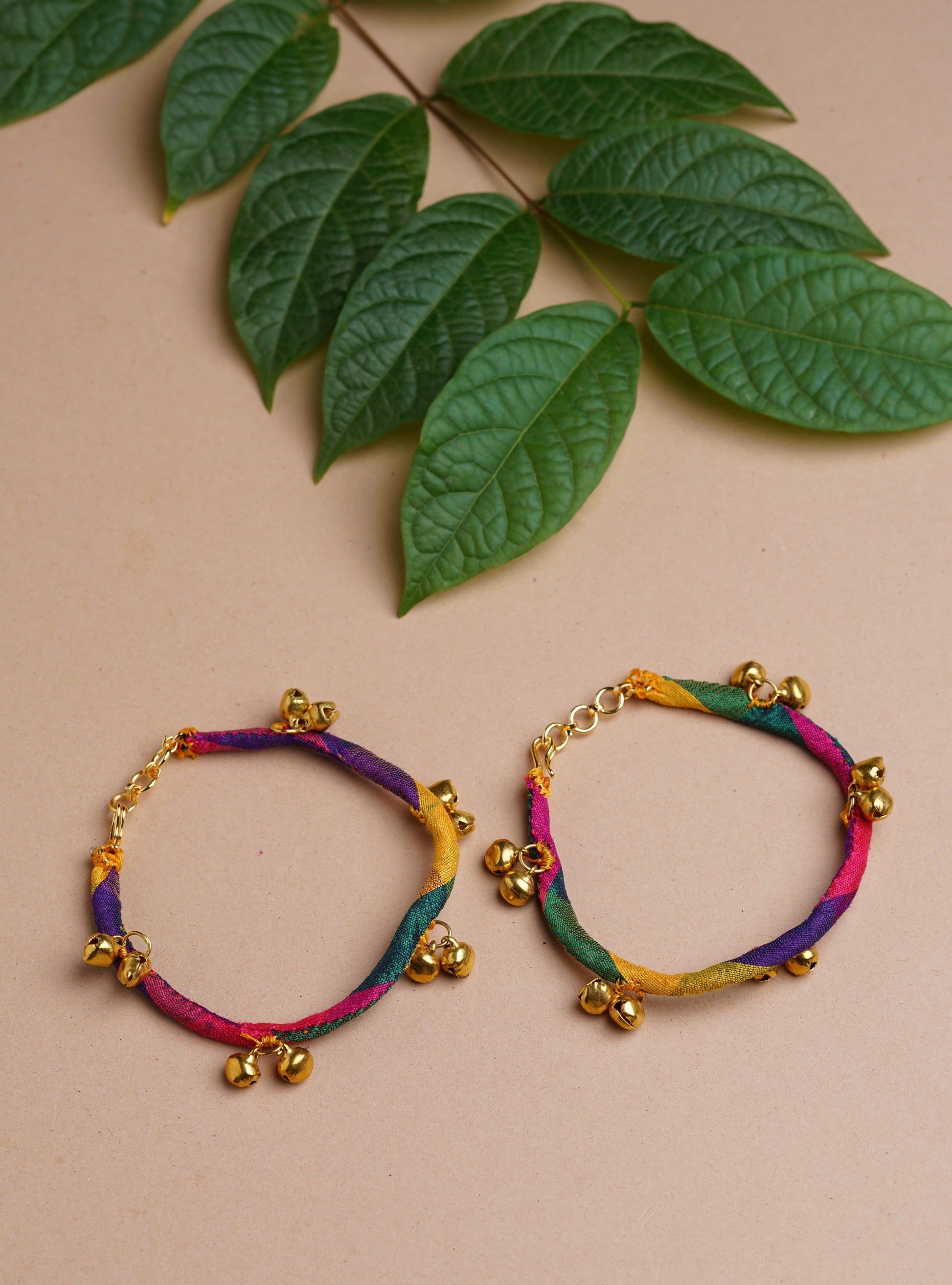 Accessories gifts fancy traditional ethnic trendy handmade accessories handcrafted matching assorted mix n match pearl multicolour metal golden anklet payal barefoot sandals German silver black fabric payal gold gotta flower 