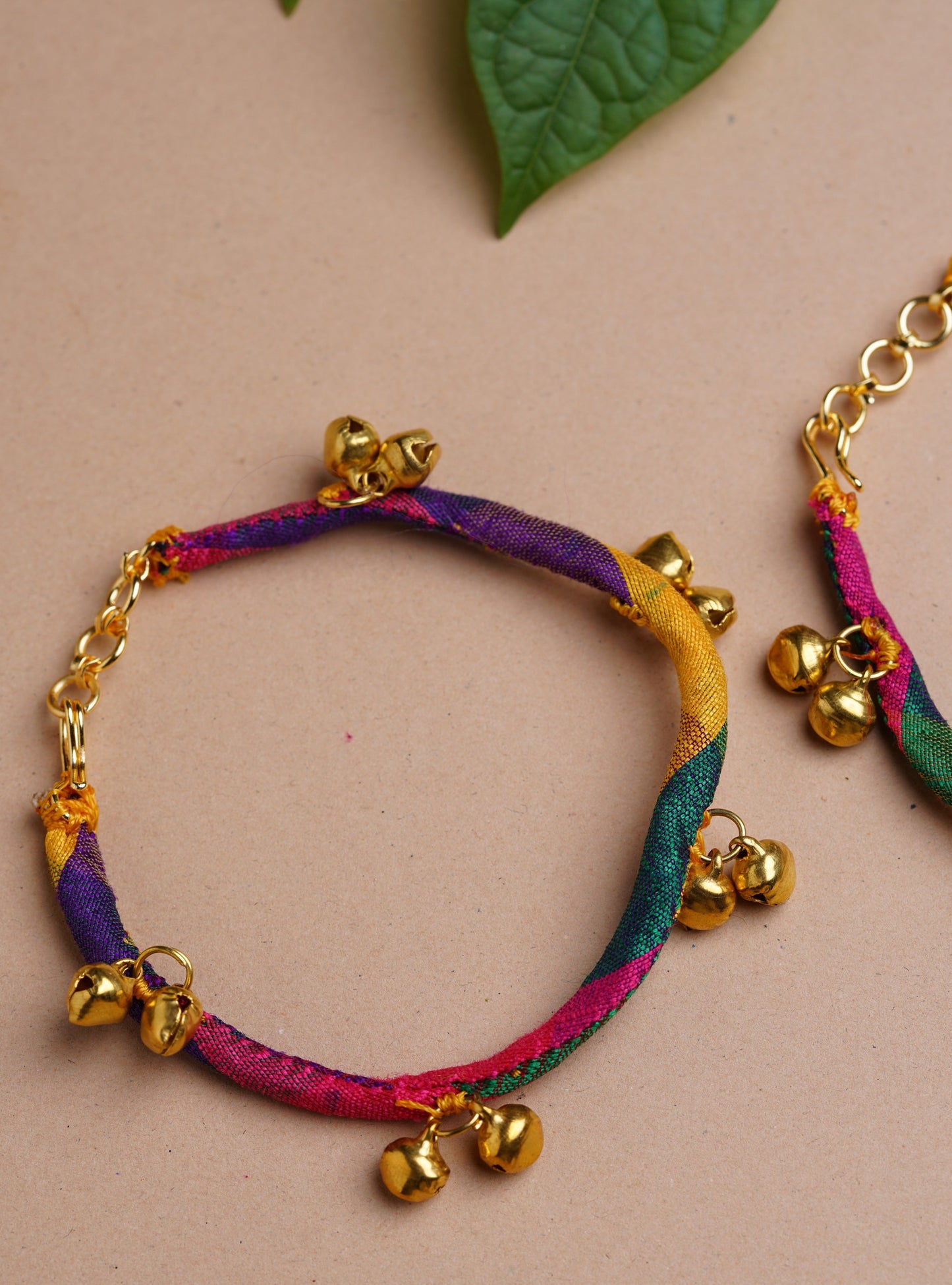 Accessories gifts fancy traditional ethnic trendy handmade accessories handcrafted matching assorted mix n match pearl multicolour metal golden anklet payal barefoot sandals German silver black fabric payal gold gotta flower 
