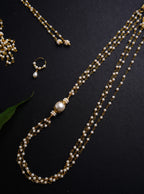 Vratabandha Pearls Accessories Combo with Golden Findings for Batu includes Pearl Bhikbali,Pearl Kanthi,Pearl Mundavalya and Janav. Mundavalya,kanthi,bhikbali,topi,pagdi are boys accessories exclusively designed using Pearls,glass beads,jadau & gold plated findings for Batu,for Upanayan/Vratabandha/munj /thread ceremony.