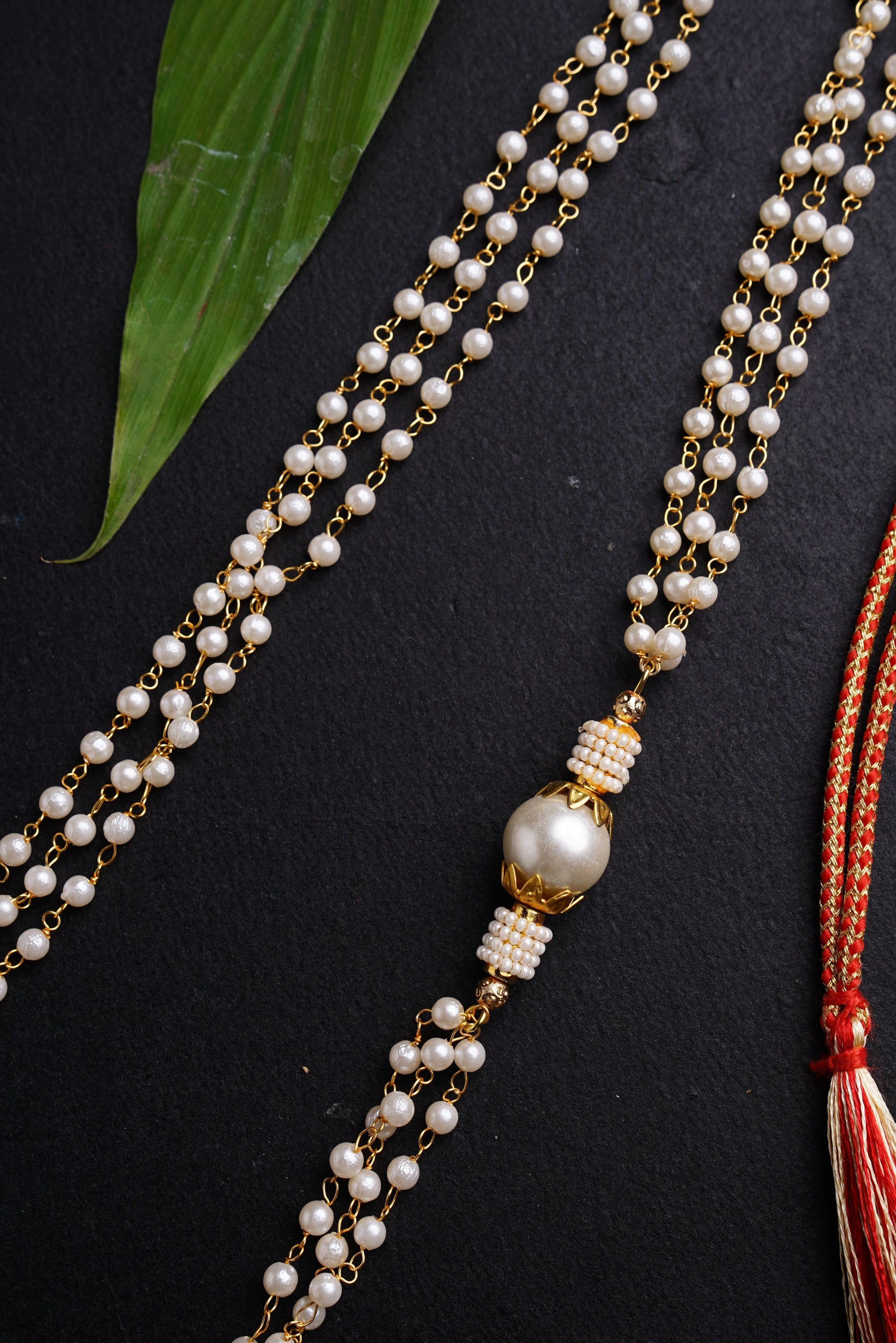 Pearl Triple Layer Kanthi with Pearl Embellishments  for Batu Soyara Ethnics Studio